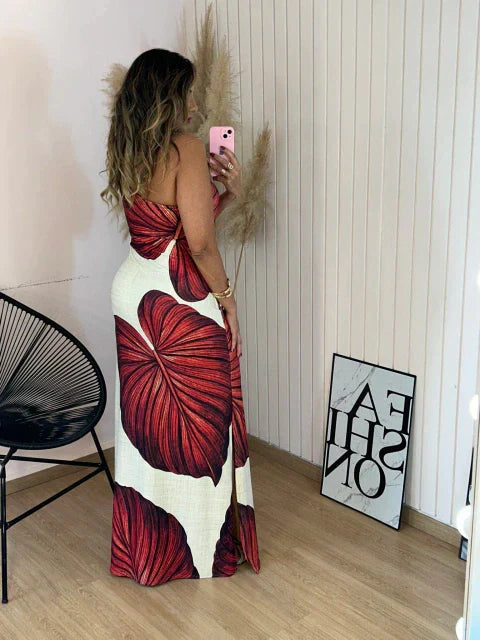 Vestido Longo Nula Manga Anita